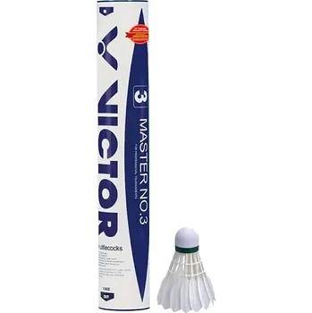 Badmintonový košíček Badmintonové míče Victor Master Ace No.3 (turnajové míče)