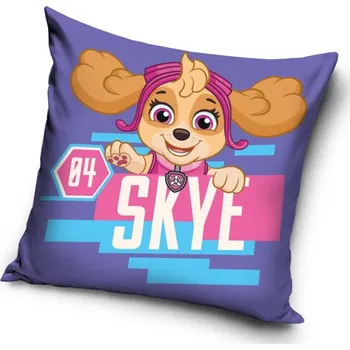 Povlečení CARBOTEX Polštářek Tlapková Patrola Sky Pilot 40x40 cm