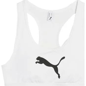 Podprsenka Dámská sportovní podprsenka Puma 4KEEPS BRA - P - MID S Bílá, Černá