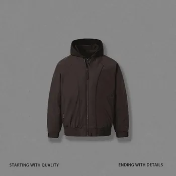 Pánská móda Best Fashion Unisex cestovní péřová bunda s kapucí na zimu Barva: Fialová, Velikost: L