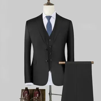 Pánský oblek Best Fashion Pánský společenský oblek pro večerní události Velikost: 8XL, Barva (Varianta): black 2 button