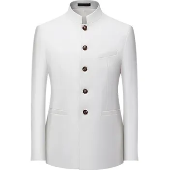 Best Fashion Pánské elegantní sako v business stylu Barva: Béžová, Velikost: XL