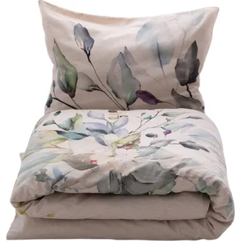 Povlečení Povlečení ze směsi bavlny a lnu Kytice, 160 x 200 cm, 2 ks 70 x 80 cm