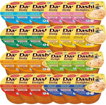 DASHI doplňkové krmivo pro kočky – 24 x 70 g MIX CHUTÍ
