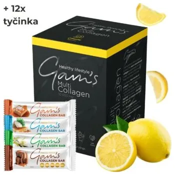 Kloubní výživa Gam's MultiCollagen Citron 300g 30 ks + 12 Collagen Tyčinek