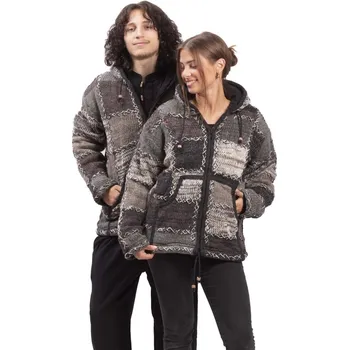 Pletená bunda HIMALAYAN šedo-hnědá II. 2XL