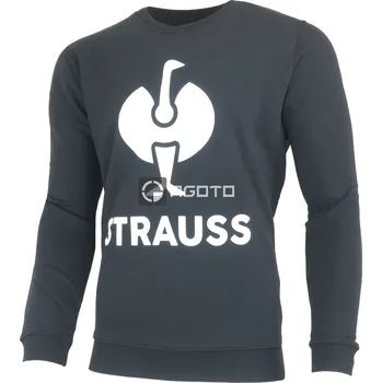 Pánská mikina Engelbert Strauss černá pánská mikina ke krku e.s.motion M