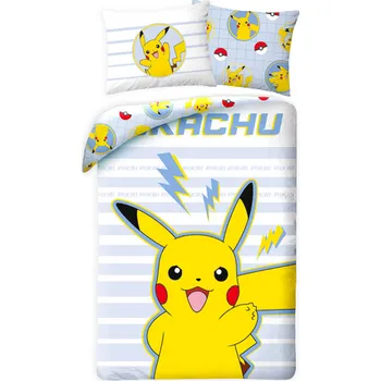 Povlečení Halantex Povlečení - Pokémon Pikachu 140x200, 70x90 - 5904209608140