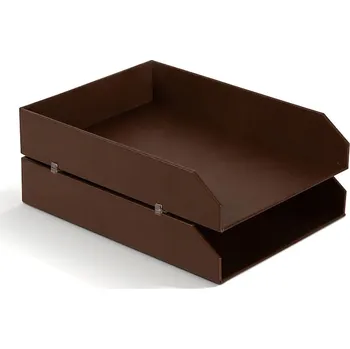 Úložný box Organizér dokumentů Bigso Box of Sweden Hakan 23 x 31 x 6 cm 2-pack 7892R3001.99 hnědá 89X