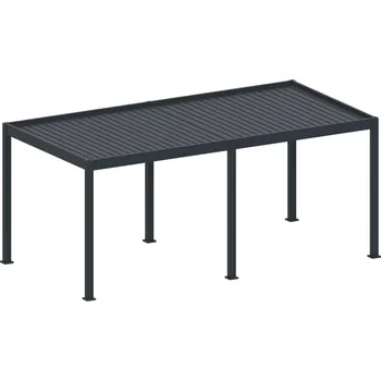 Pergola bioklimatická hliníková pergola, volně stojící - rozměr 6 x 3 m, barva RAL7016 v matném provedení