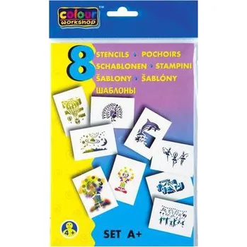 Šablony na foukací fixy CENTROPEN set A+