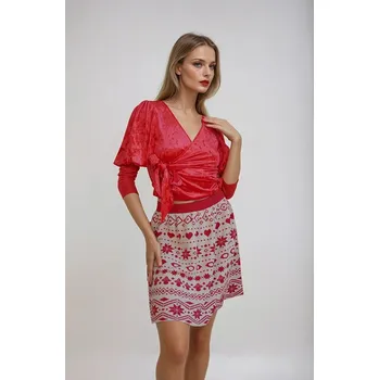 Dámská sukně Monki Rot/ Grau 4820226 XS