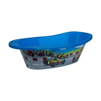 Kojenecká hygiena Dětská vanička plast 82cm modrá/auta