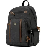 Značkový středně velký městský batoh černý (GTB828)