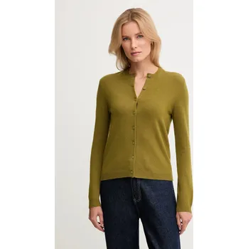 Dámský svetr Kardigan s příměsí vlny United Colors of Benetton 102HD502B zelená 91X, vel. S