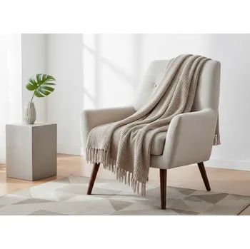 deka Mikrovláknový pléd BORJA šedá žinylka 130x170 cm 727955