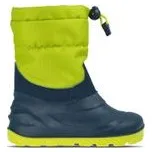 CRAVE SNOWSTORM Navy/Lime | Dětské zimní zateplené boty - 25