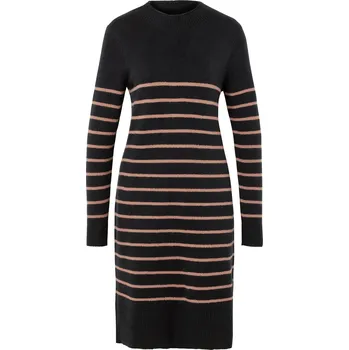 Dámské šaty 725617 - Tchibo - Pruhované pletené šaty - pro ženy - vel. XL 48/50 - barva: černá/s proužky