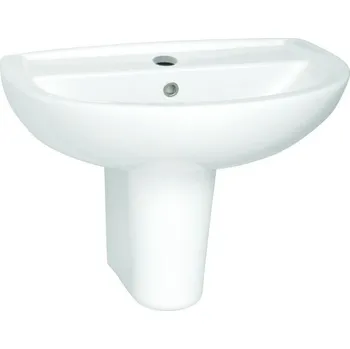 Umyvadlo CONCEPT 100 umyvadlo 65 cm, s otvorem pro baterii a přepadem, alpská bílá