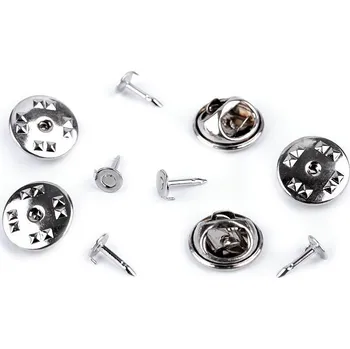 Odznakové zapínání / koncovka na odznak Ø11 mm, velké, 1 platina