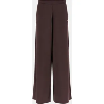 Dámské kalhoty Dámské Kalhoty GUESS OLYMPE WIDE LEG PANTS V4YB07KCAY2-A10K – Hnědá S