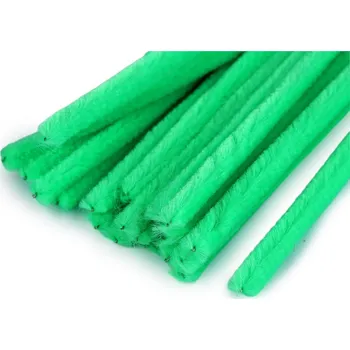 Chlupaté drátky na tvoření Ø6 mm délka cca 30 cm - (A044) zelená irská (20 ks)