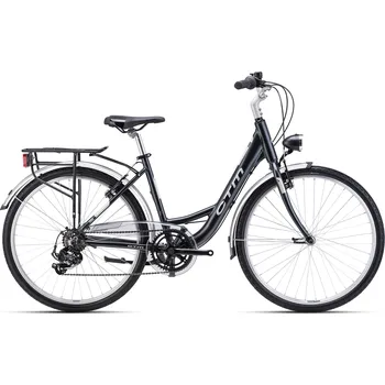 Jízdní kolo CTM TERRA 26 černá (145-170 cm) (Městské kolo CTM TERRA 26" matná černá 17" (430))