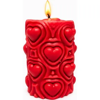 Svíčka Svíčkománie3D Valentýnský válec 150 g Červená
