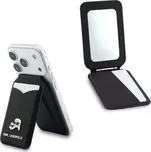Karl Lagerfeld Mirror MagSafe Cardslot Peněženka se Stojanem Black