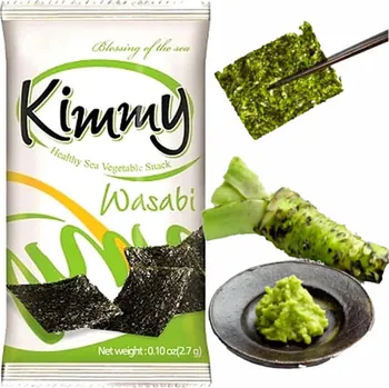 Chips Dongwon Kimmy Křupavé Plátky Řasy Nori 2,7 G Wasabi