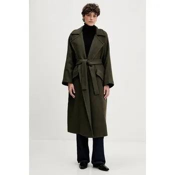 Dámský kabát Kabát s příměsí vlny Sandro Ferrone S18YBFRADA zelená 87X, vel. M/L