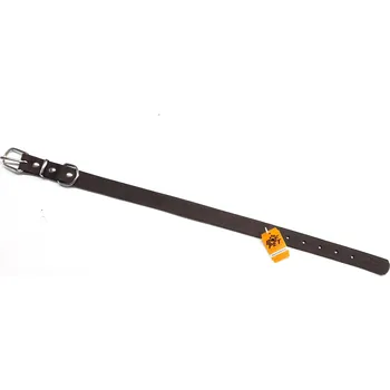 Obojek pro psa Obojek B&F ZUBR mastná kůže 25x60cm 14106Z hnědý
