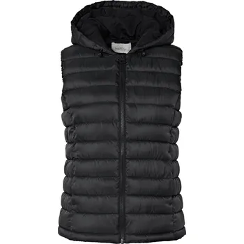 Dámská vesta 725760 - Tchibo - Prošívaná vesta s kapucí - pro ženy - vel. 48 - barva: černá