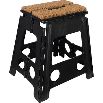 Stolička HKM Stolička skládací HKM, s rohožkou, černá