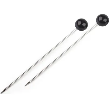 Ozdobné špendlíky délka 55 mm Varianta: 4 černá, Balení: 50 ks