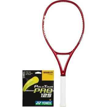Tenisová raketa Tenisová raketa Yonex Vcore 100D Ruby Red (305g) + výplet (3)