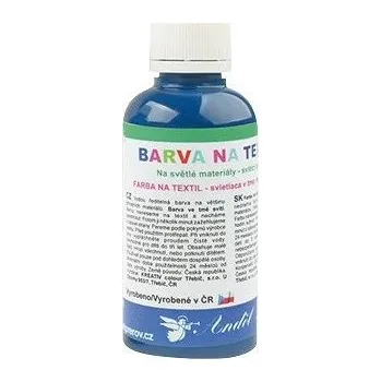 Speciální výtvarná barva Barva na textil, na světlé materiály 50g 7. TMAVĚ MODRÁ