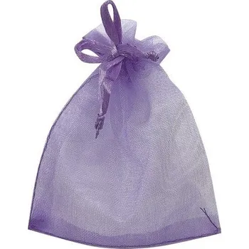 Dárková taška Pytlík organzový fialový 7x9 cm