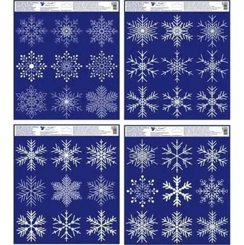 Okenní dekorace Okenní fólie Vločky 30 x 33,5 cm