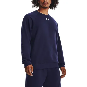 Pánská mikina mikina Under Armour Rival Fleece Crew 24 - Midnight Navy/White XXXL