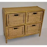 Axin Trading Ratanová komoda medová 1901 typ FL - 4 zásuvky 240060868