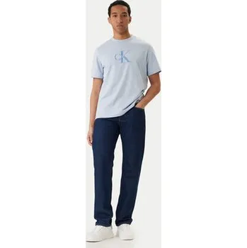 Pánské oblečení Calvin Klein Jeans T-Shirt Hero Monologo LV04RB862G Světle modrá Regular Fit 2XL
