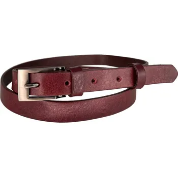 Opasek PENNY BELTS Kožený opasek 20-183-95 bordó - 85 cm