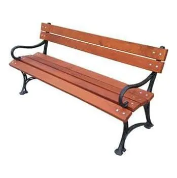 Zahradní lavice Anglická lavička s opěradlem a područkami, 150 cm