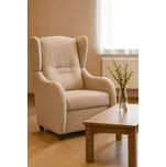 FALCO Relaxační křeslo ušák René potah Aston Potah: Aston 2 béžová 240055740