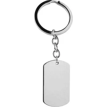Přívěsek Ocelový přívěsek na klíče - destička