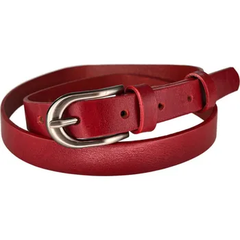 Opasek PENNY BELTS Kožený opasek 20-186-93 červený - 100 cm