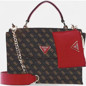 Kabelka Hnědá kabelka Guess Eco Craig - Barva Hnědá, Materiál Imitace Kůže 56578 sg896820