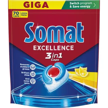 Přípravek do myčky Maják Somat 70ks Excellence Lemon tablety do myčky