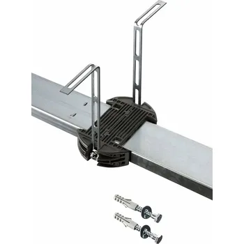 držák kolejnice pohonu Sommer - sada k zavěšení vodící kolejnice ke stropu - doplňující ukotvení, pro pohon Sommer Aperto, Base+, Pro+, Tiga